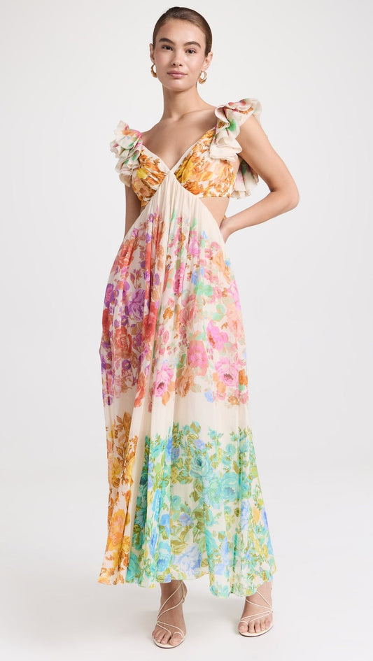 Frill Shoulder Dress