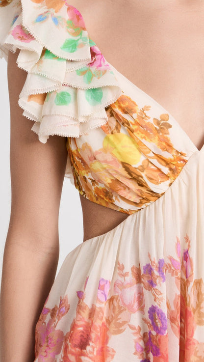 Frill Shoulder Dress