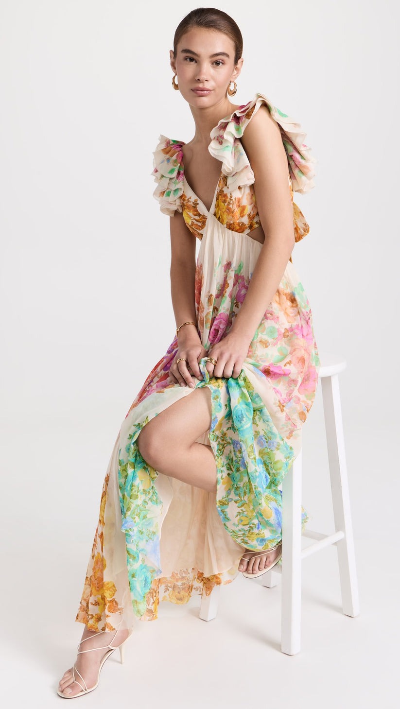 Frill Shoulder Dress
